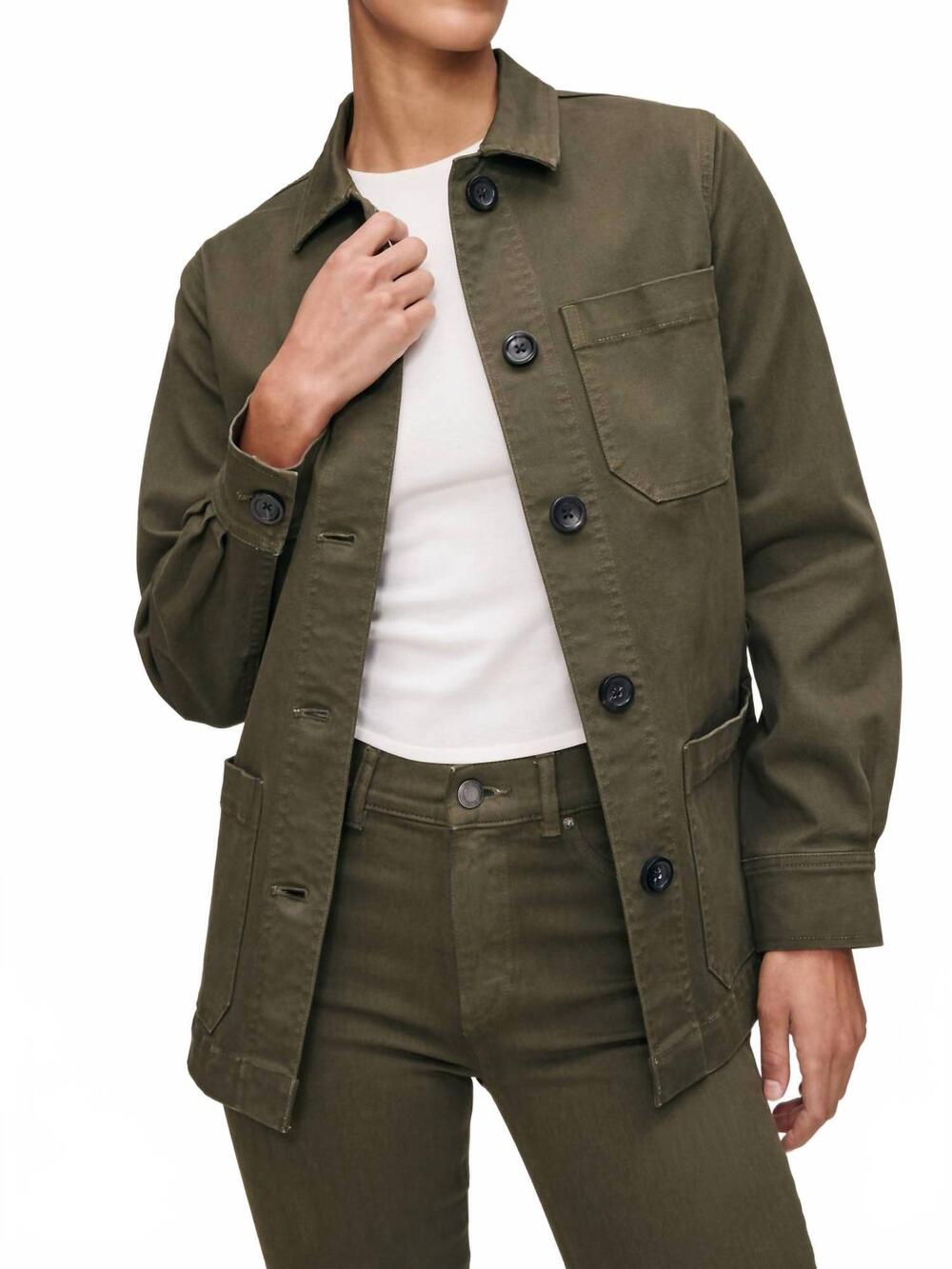 NEW DL1961 - WOMEN'S chore twill coat in trellis